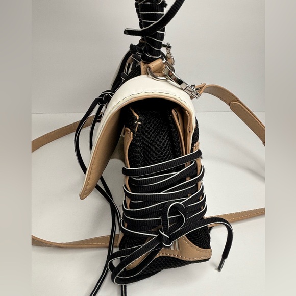 Steve Madden Diego bag and sneakers  set sz 8.5, black and brown bag and shoes - Picture 4 of 16